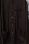 Mutedance 24 Spring/Summer Tussah Silk/Linen Round Neck Jacket Shirt Series MD-MD24SS177-ZONG PM134